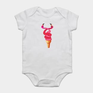 Tropical Floral Icecream, Love Flamingos Baby Bodysuit